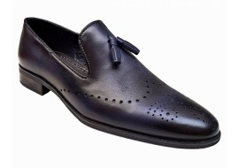 Mocasini barbatesti, piele naturala, Bleumarin inchis, GKR16BLM